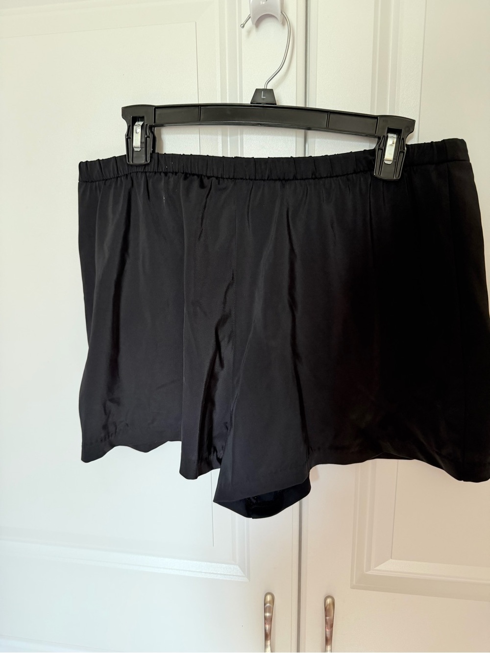 Levine black swim shorts